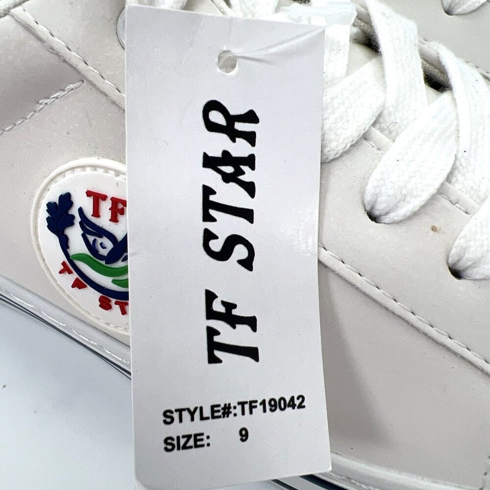 TF Star Womens Sneakers Size 9 White Fashion Lace Up Brand New TF19042 *READ* - Picture 12 of 12